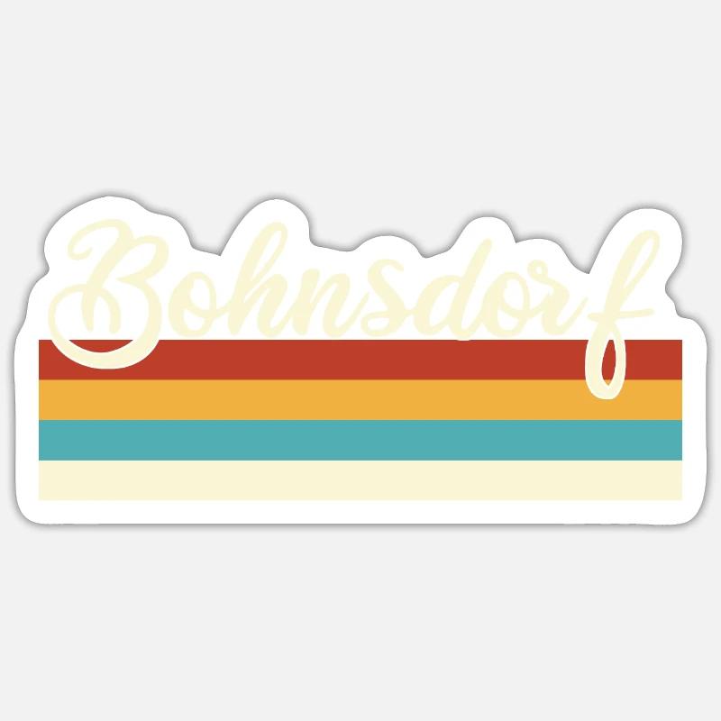 Bohnsdorf - Treptow - Köpenick - Berlin - Retro Sticker Größe S (10 x 10 cm)