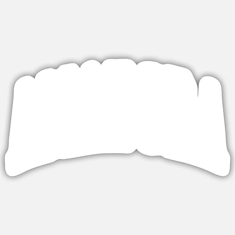 Amadora - Sticker taille S (10 x 10 cm) - blanc mat