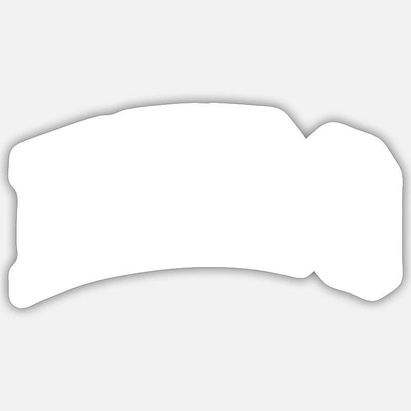 Héros - Sticker taille S (10 x 10 cm) - blanc mat