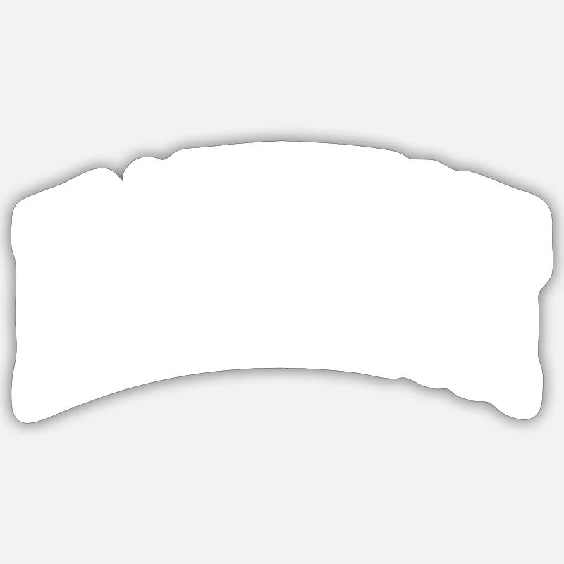 Drachenboot - Sticker Größe S (10 x 10 cm) - Mattweiß