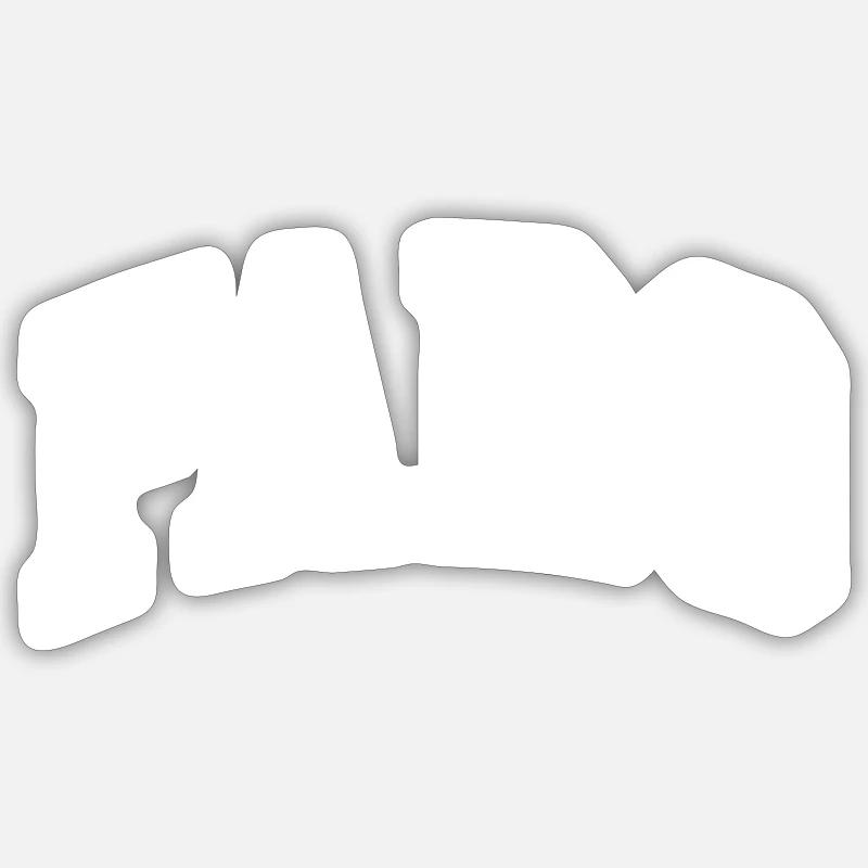 Faro - Sticker Größe S (10 x 10 cm) - Mattweiß