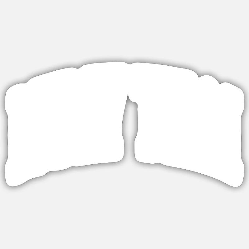 Muay Thaï - Sticker taille S (10 x 10 cm) - blanc mat