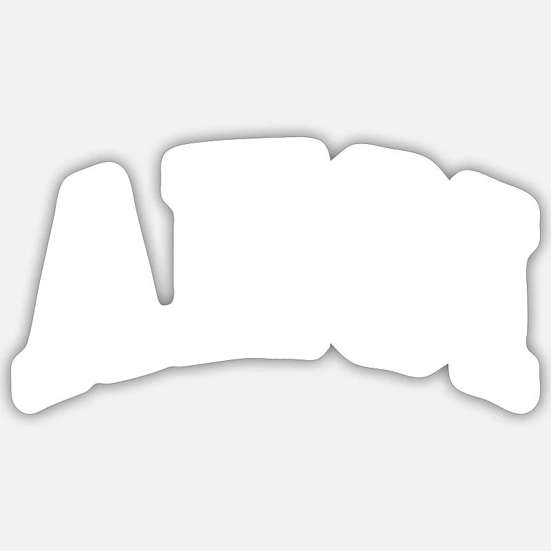 Ohé - Sticker taille S (10 x 10 cm) - blanc mat