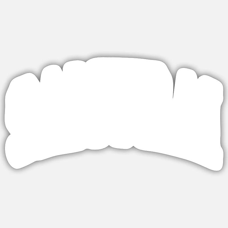 Samurai - Sticker size S (10 x 10 cm) - white matte