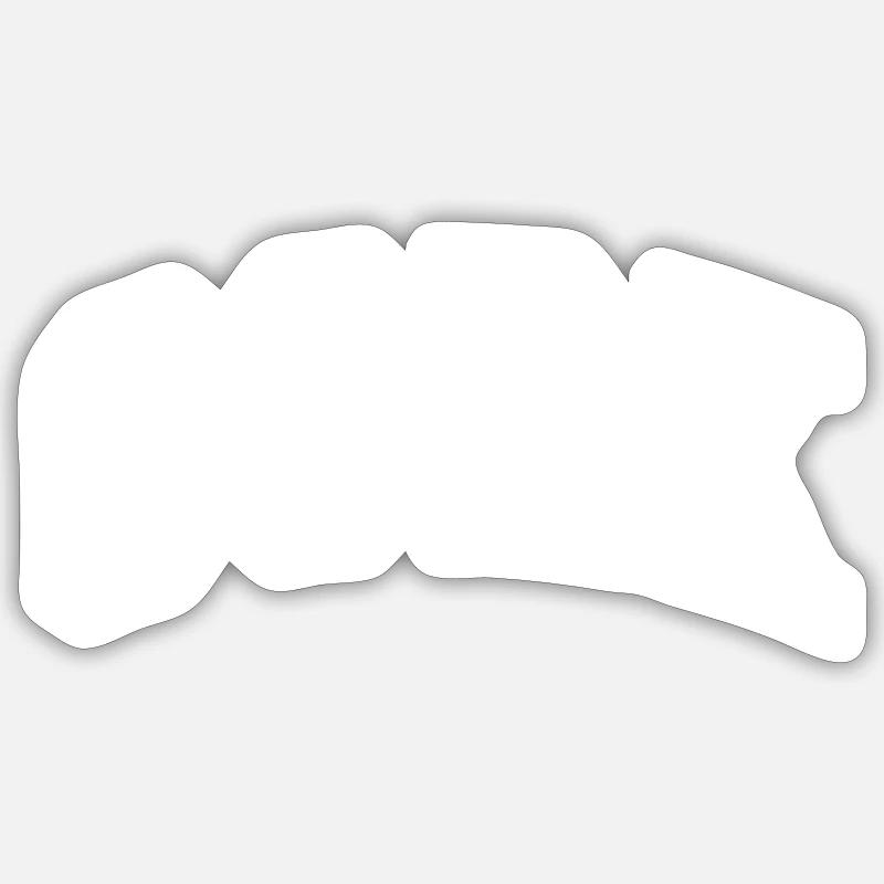 Cork - Sticker size S (10 x 10 cm) - white matte