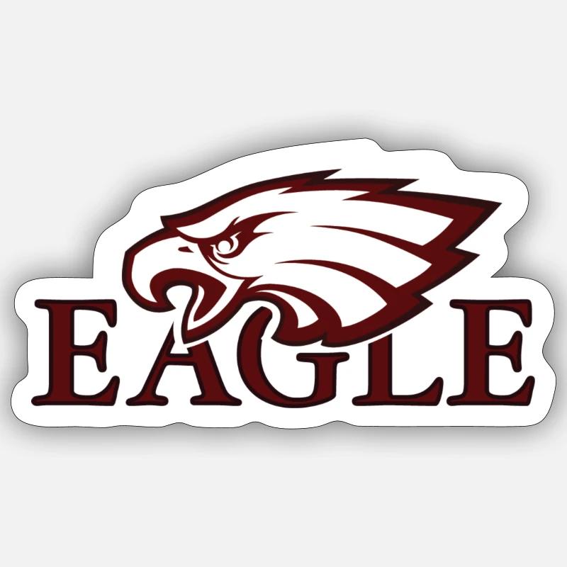 eagle - Sticker size S (10 x 10 cm) - white matte