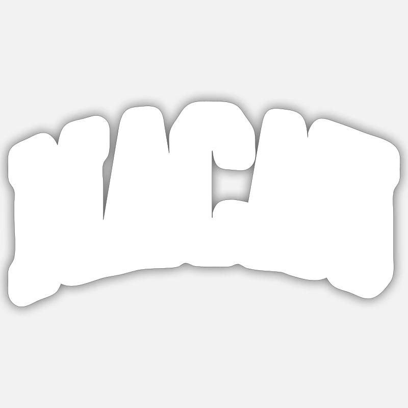 Macao - Sticker taille S (10 x 10 cm) - blanc mat