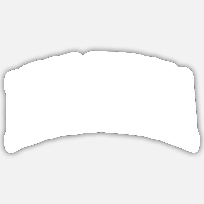 Micronésie - Sticker taille S (10 x 10 cm) - blanc mat