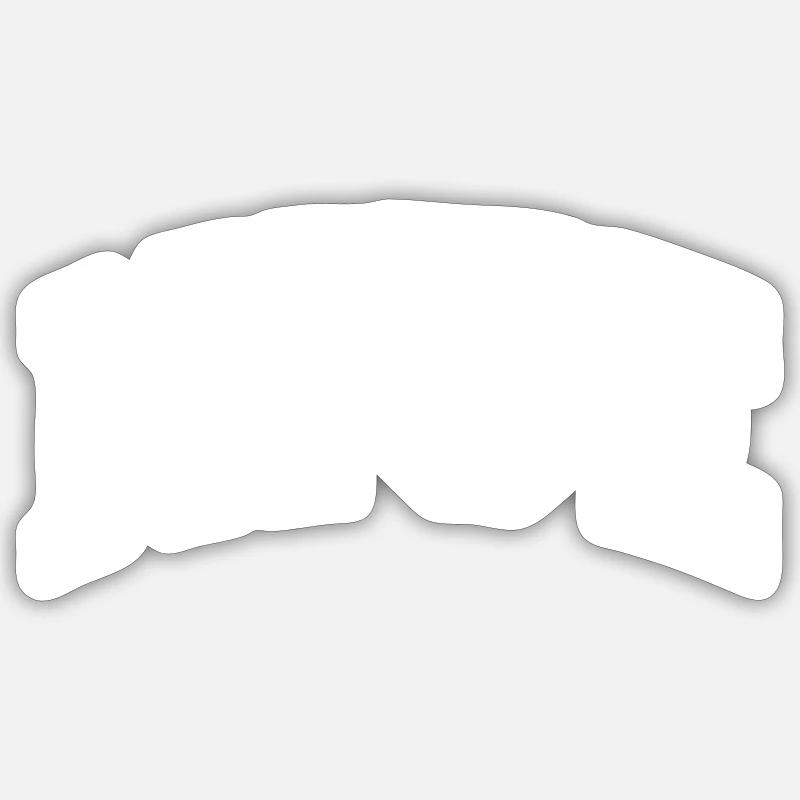 Nioué - Sticker taille S (10 x 10 cm) - blanc mat