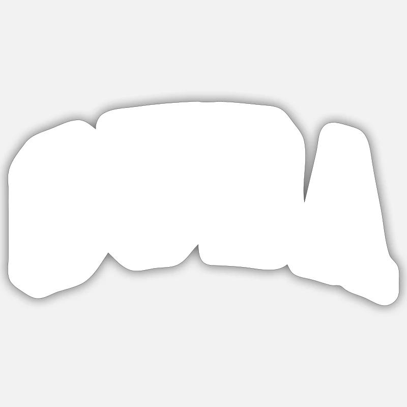 Cuba - Sticker Größe S (10 x 10 cm) - Mattweiß