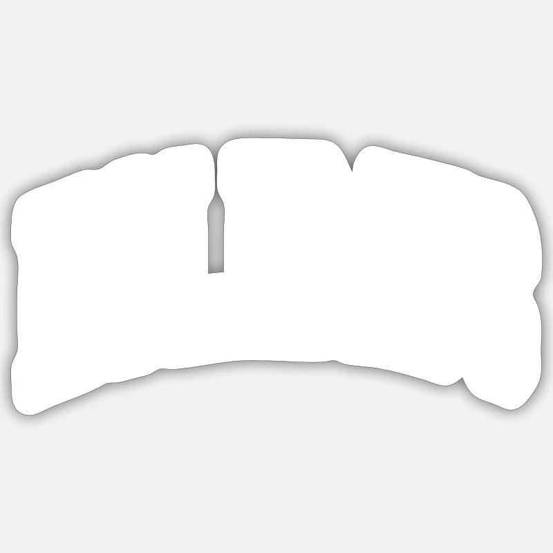 Vacances - Sticker taille S (10 x 10 cm) - blanc mat