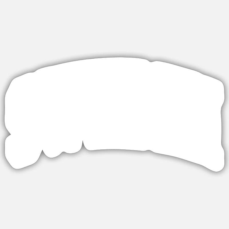 Suède - Sticker taille S (10 x 10 cm) - blanc mat