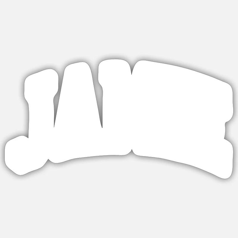 Jamie - Sticker size S (10 x 10 cm) - white matte