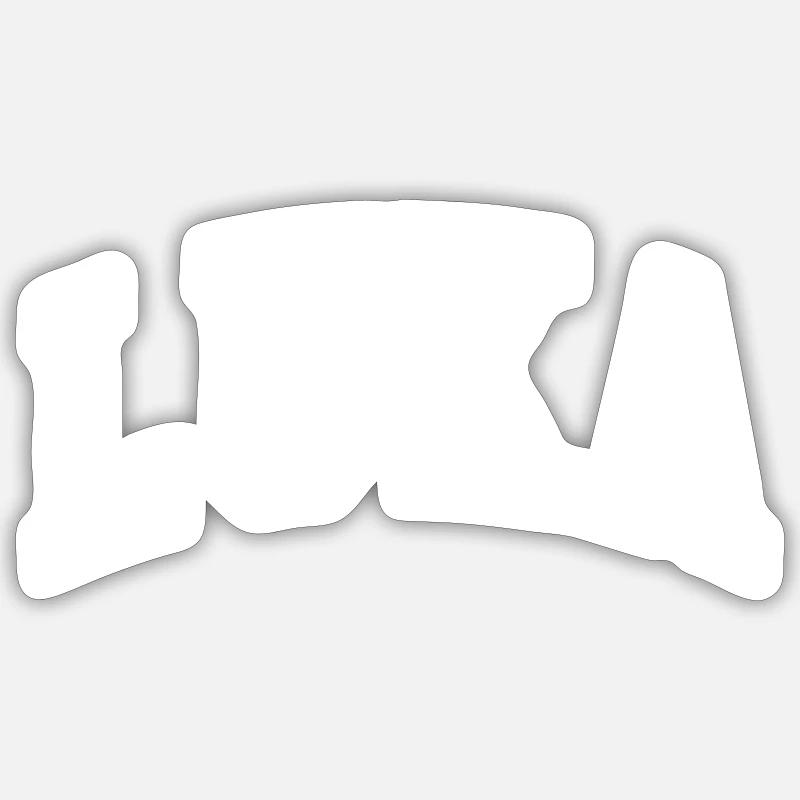 Luke - Sticker taille S (10 x 10 cm) - blanc mat