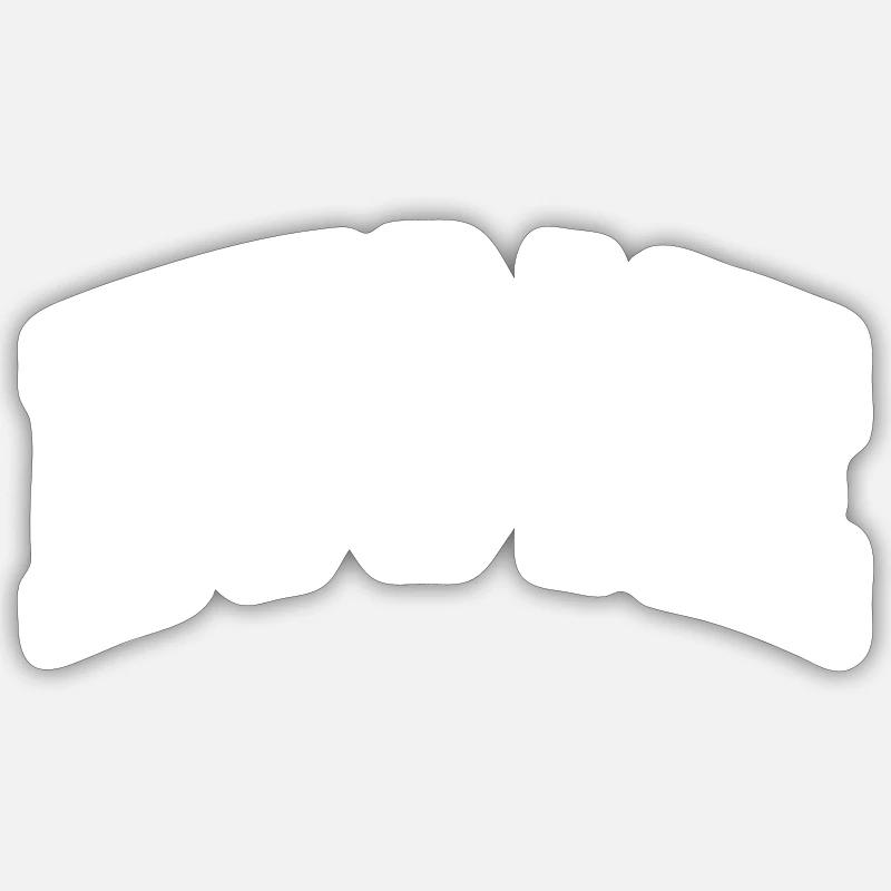 Fais-moi un câlin - Sticker taille S (10 x 10 cm) - blanc mat