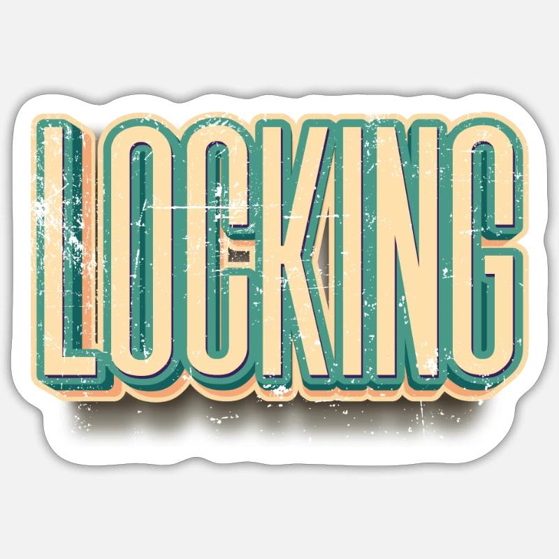 Locking Funk Style Dance Sticker size S (10 x 10 cm)