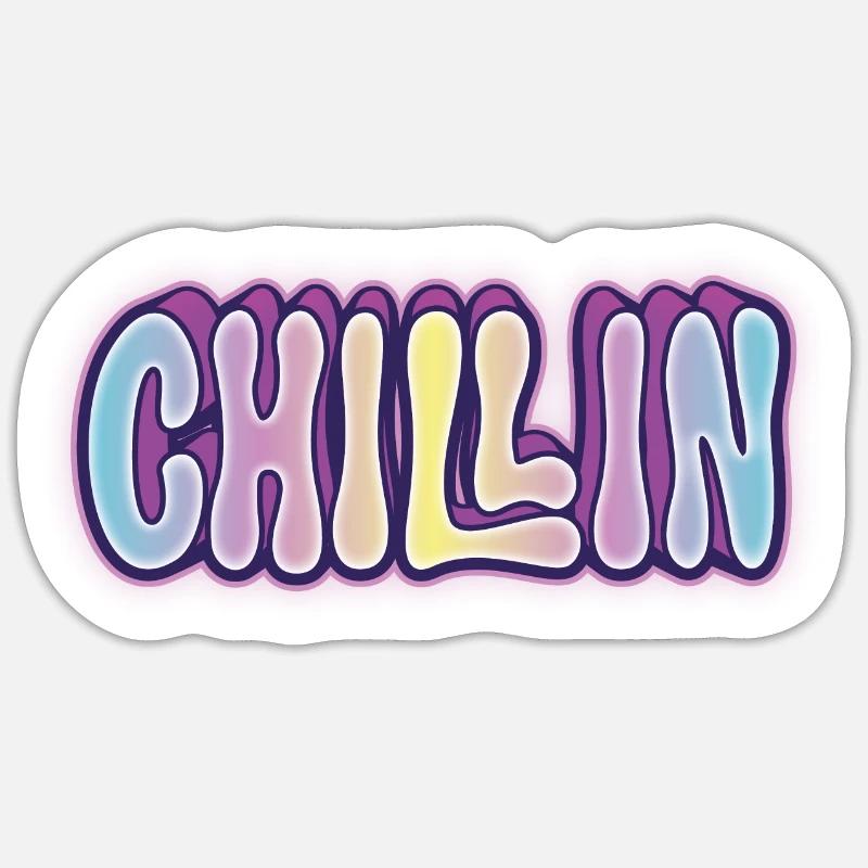 Chillin Chill Sticker taille S (10 x 10 cm)