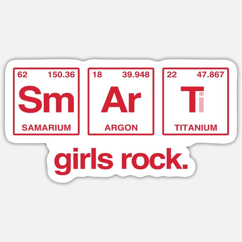 SMART GIRLS ROCK - Système Perdiode Elements Sticker taille S (10 x 10 cm)