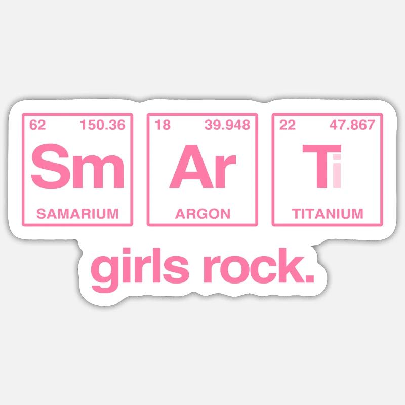 SMART GIRLS ROCK - Système Perdiode Elements Sticker taille S (10 x 10 cm)