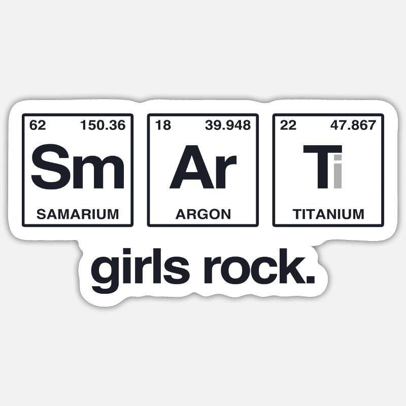 SMART GIRLS ROCK - Système Perdiode Elements Sticker taille S (10 x 10 cm)