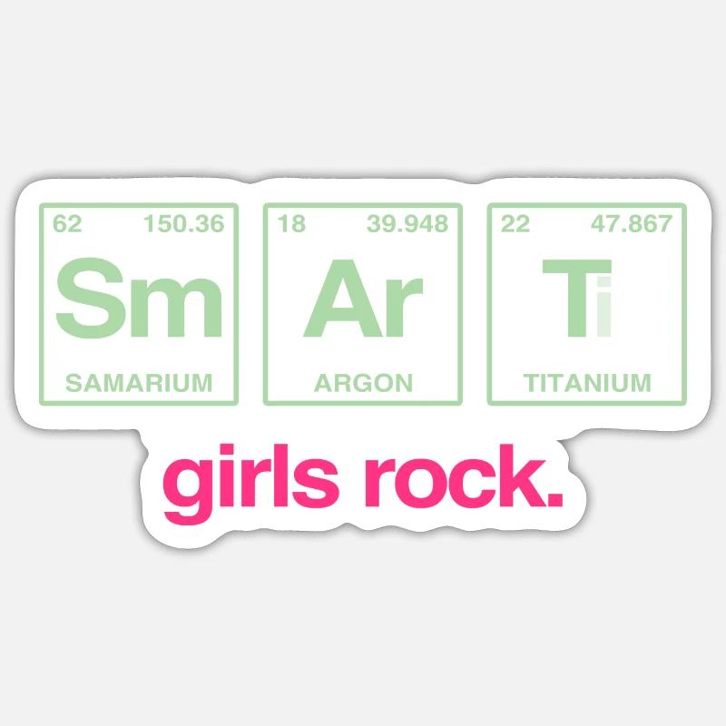SMART GIRLS ROCK - Système Perdiode Elements Sticker taille S (10 x 10 cm)