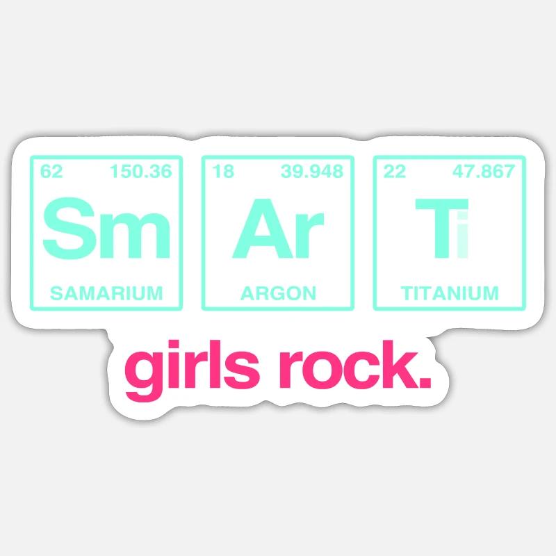 SMART GIRLS ROCK - Système Perdiode Elements Sticker taille S (10 x 10 cm)