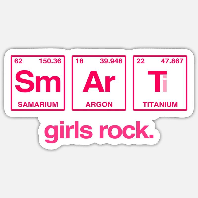 SMART GIRLS ROCK - Système Perdiode Elements Sticker taille S (10 x 10 cm)