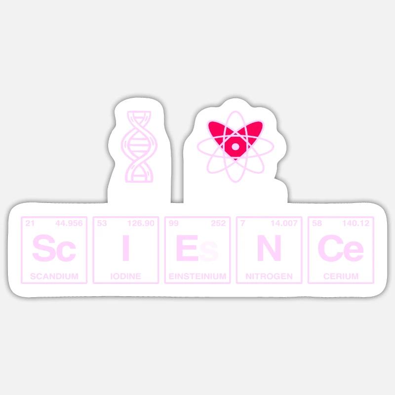 I LOVE SCIENCE - Research Symbols Sticker size S (10 x 10 cm)