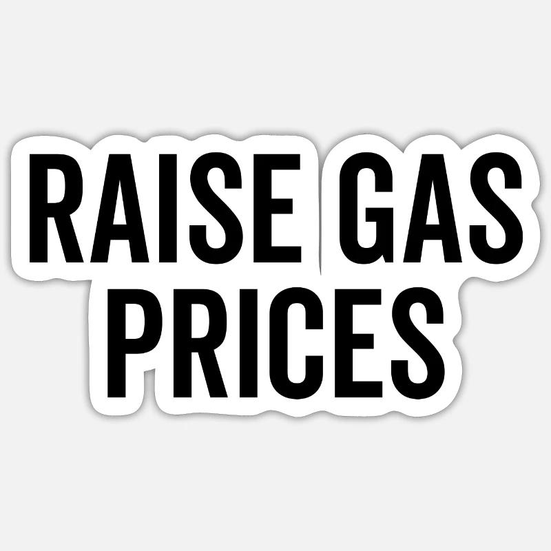 Augmenter les prix de l’essence Sticker taille S (10 x 10 cm)