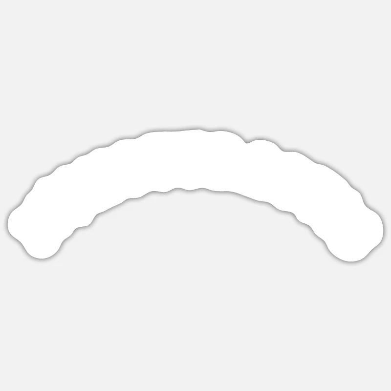Monsterastic Monstera - Sticker taille S (10 x 10 cm) - blanc mat