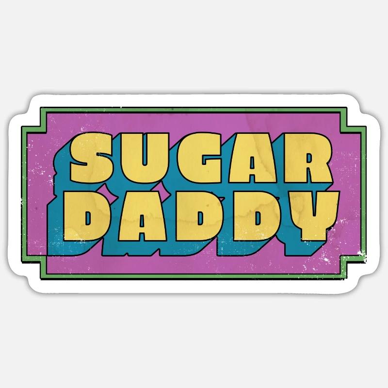Sugar Daddy Sticker Größe S (10 x 10 cm)