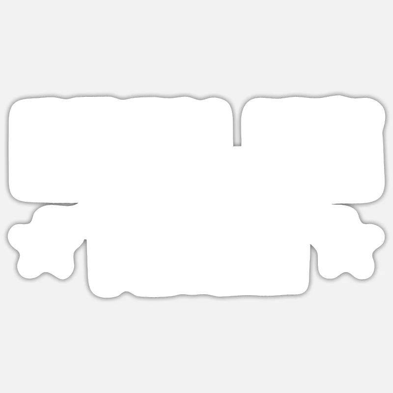 Bowling Team - Sticker Größe S (10 x 10 cm) - Mattweiß