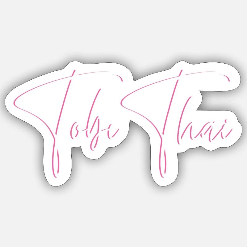 TobiThai Lettering Sticker Größe S (10 x 10 cm)