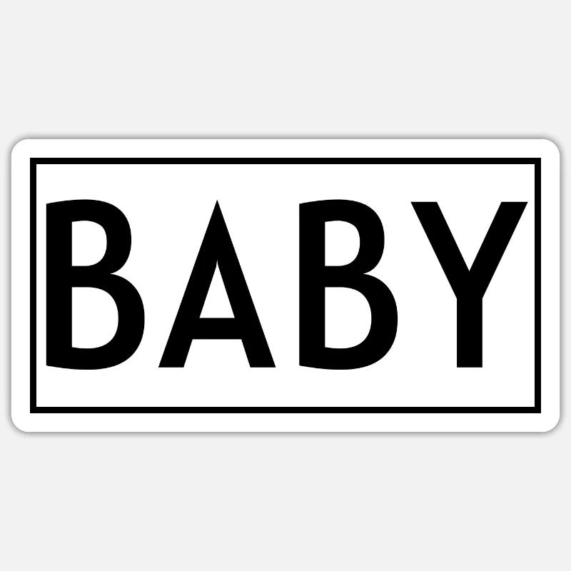 BÉBÉ Sticker taille S (10 x 10 cm)