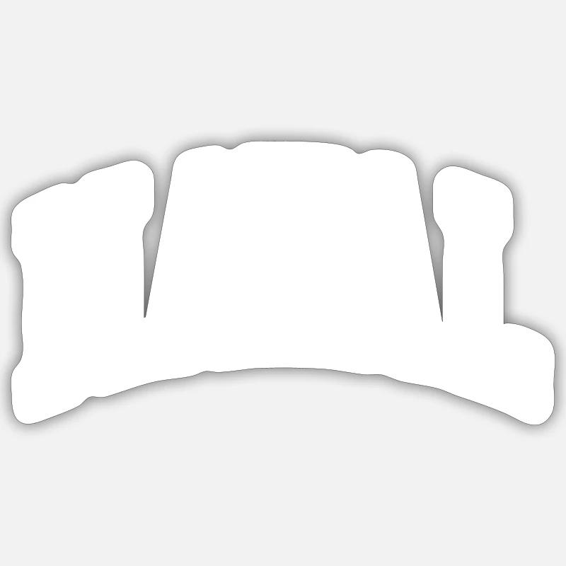 Natal - Sticker taille S (10 x 10 cm) - blanc mat