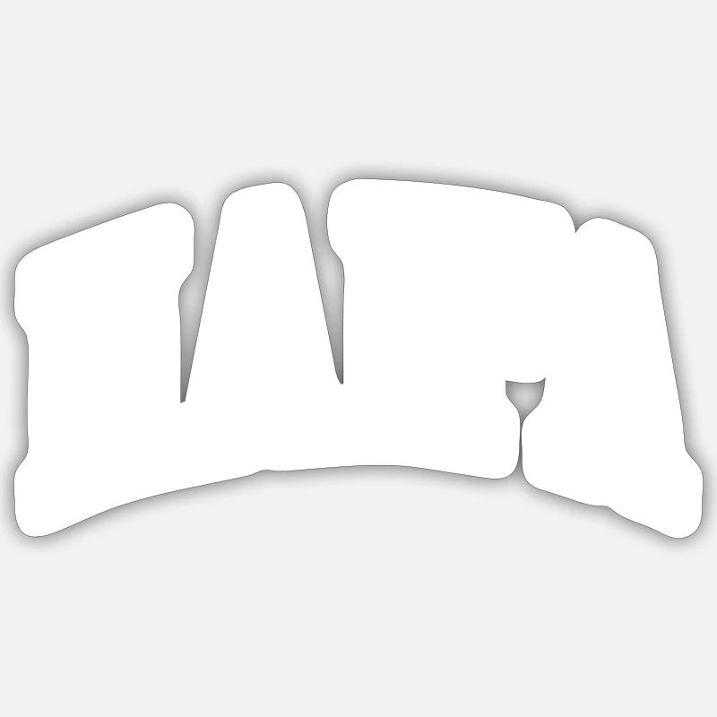 Haifa - Sticker Größe S (10 x 10 cm) - Mattweiß