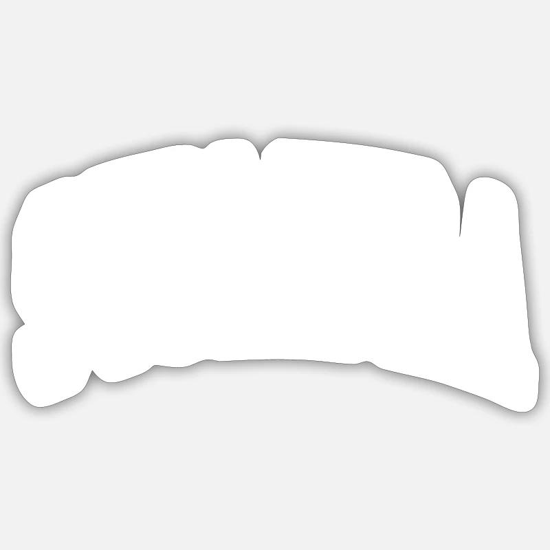 Sumatra - Sticker Größe S (10 x 10 cm) - Mattweiß