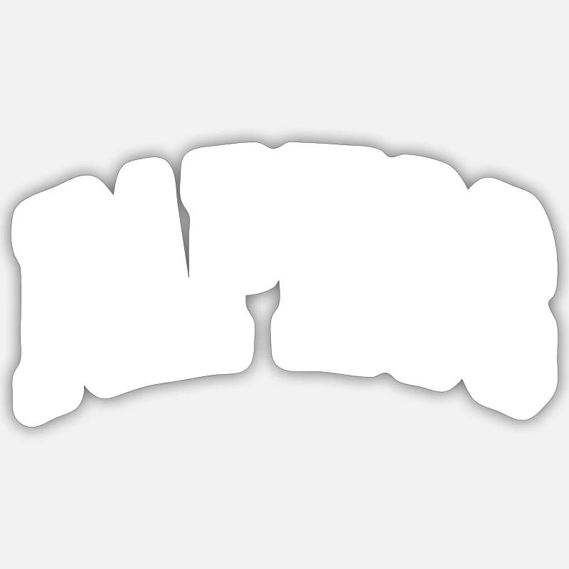 Paphos - Sticker size S (10 x 10 cm) - white matte
