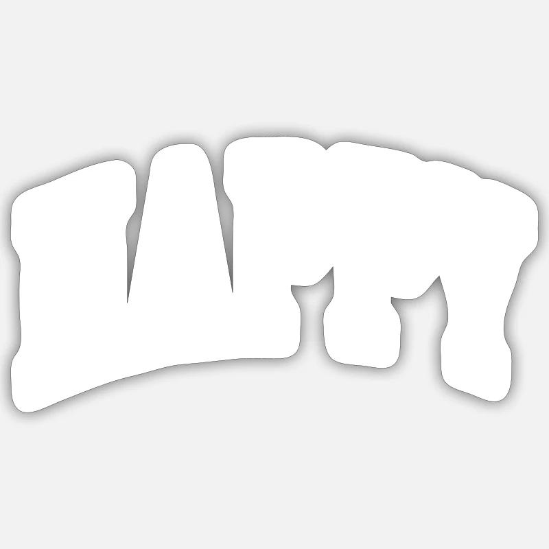 Content - Sticker taille S (10 x 10 cm) - blanc mat