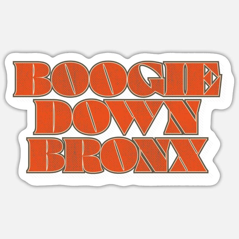Boogie Down Bronx - Sticker Größe S (10 x 10 cm) - Mattweiß
