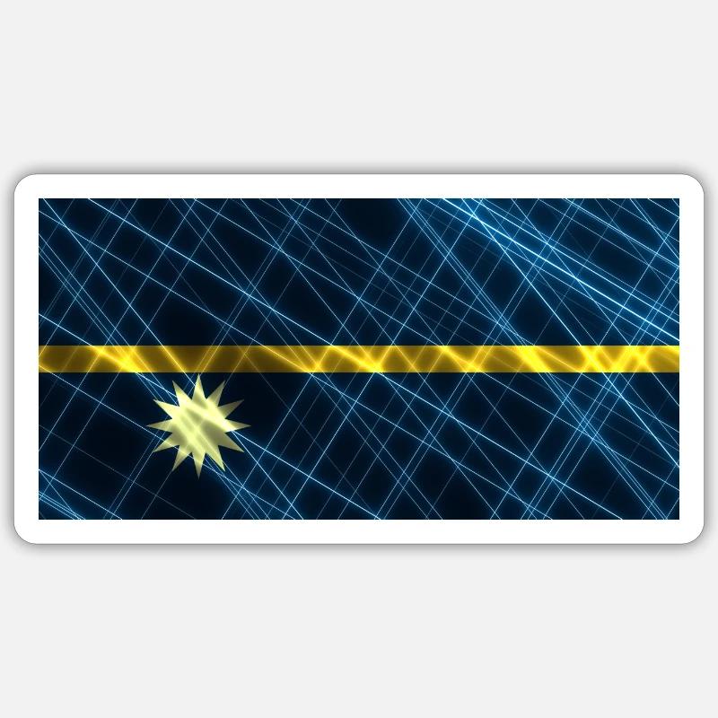 Nauru - Sticker size S (10 x 10 cm) - white matte