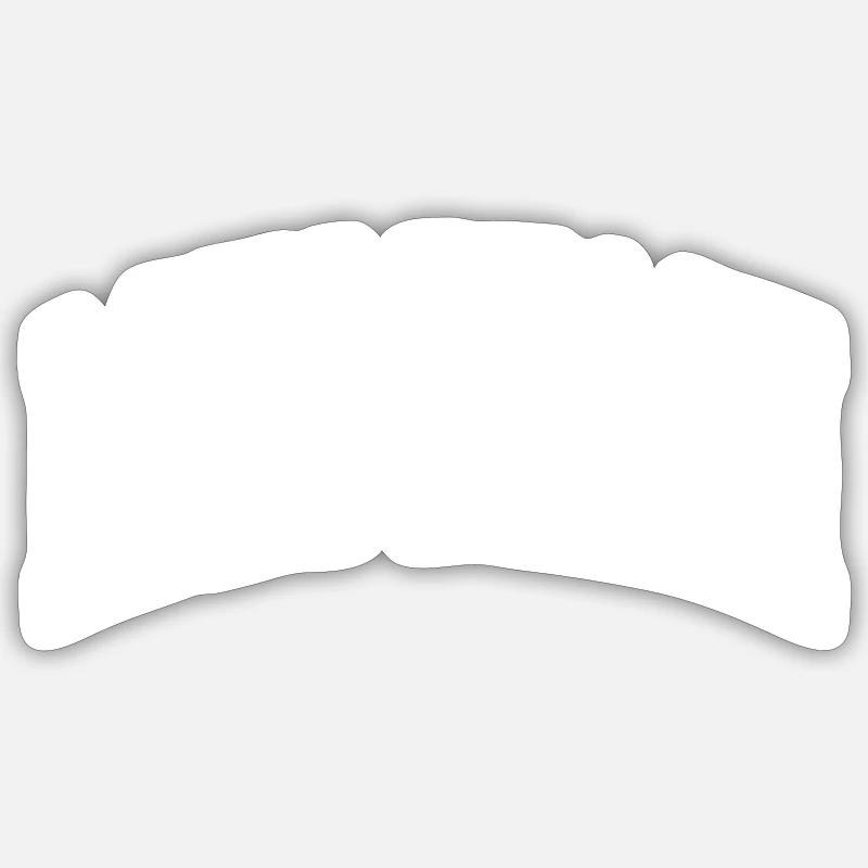 Plage de Long - Sticker taille S (10 x 10 cm) - blanc mat