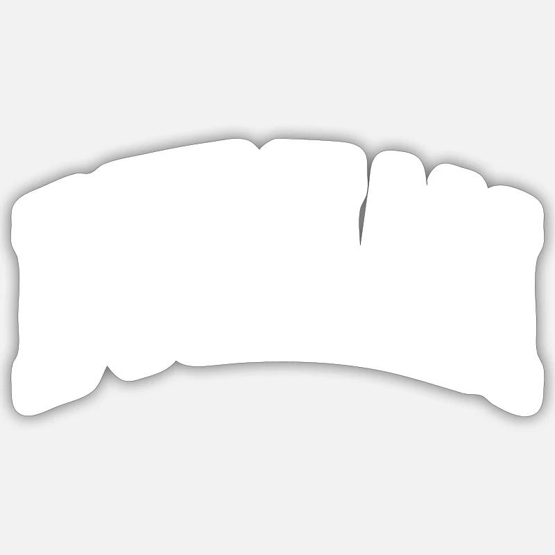 Durham - Sticker Größe S (10 x 10 cm) - Mattweiß