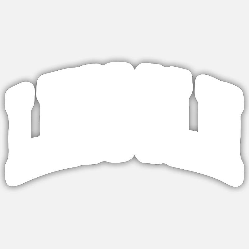 Lincoln - Sticker taille S (10 x 10 cm) - blanc mat
