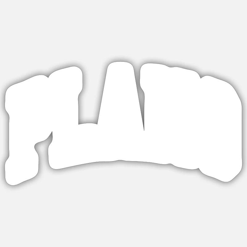 Plano - Sticker Größe S (10 x 10 cm) - Mattweiß