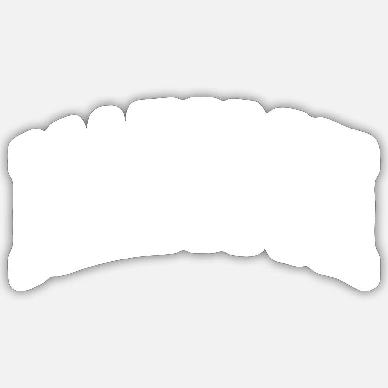 Madison - Sticker size S (10 x 10 cm) - white matte