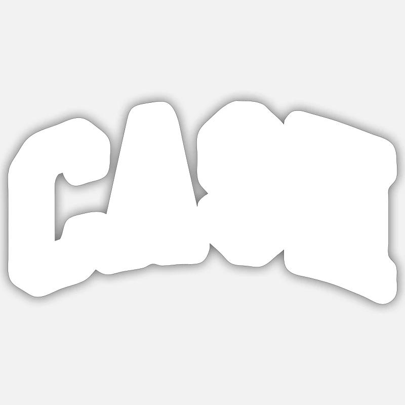 Argent - Sticker taille S (10 x 10 cm) - blanc mat