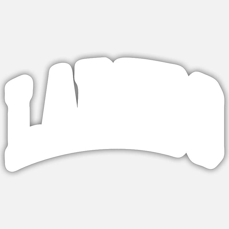 Laredo - Sticker Größe S (10 x 10 cm) - Mattweiß