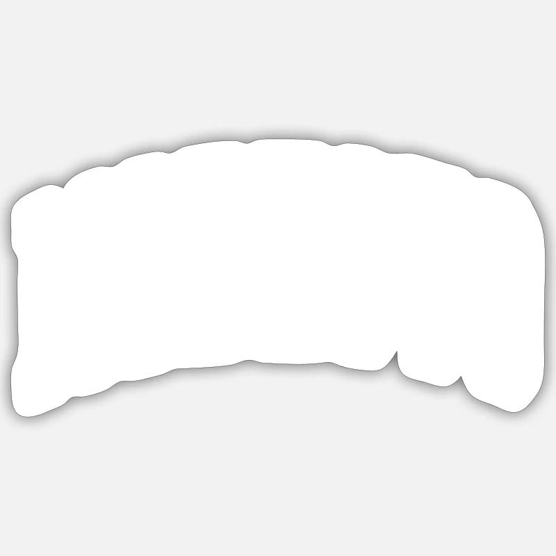 Modesto - Sticker taille S (10 x 10 cm) - blanc mat