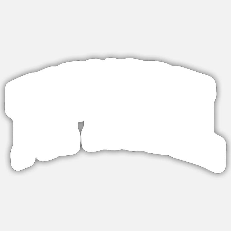 Top model - Sticker size S (10 x 10 cm) - white matte